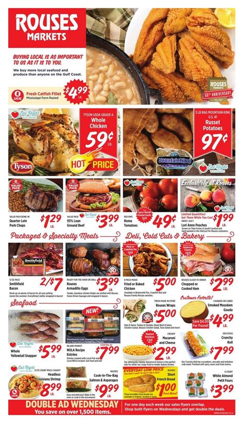 Save with this week Aldi Ad Circular, and get the limited time savings on signature meats, high-quality seafood, Italian sauces & pasta, toys, and kitchen items. . Rouses baton rouge weekly ad